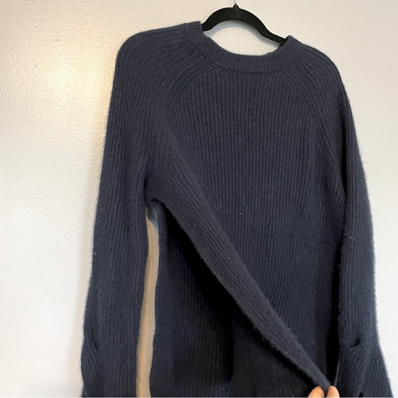 J Crew Collection| 100% Cashmere Crewneck Sweater side slits tunic - Picture 3 of 5
